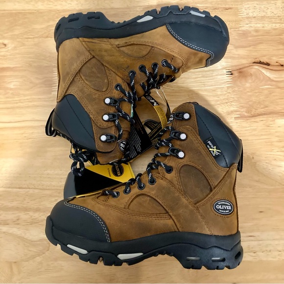 Women’s Oliver by Honeywell OL24031-BRN-090 Steel Toe Work Boot Size 5.5 - Picture 7 of 14